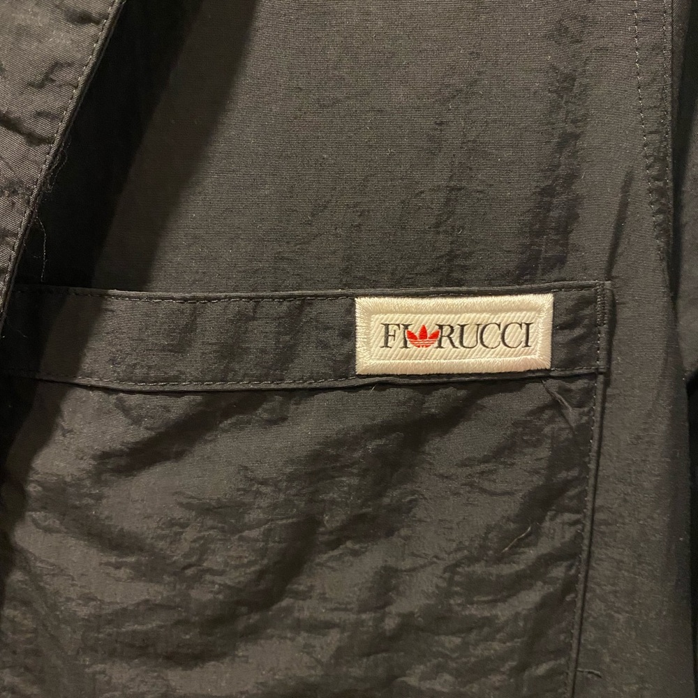 Adidas Loves Fiorucci Black Jumpsuit with White Stripes - Picture 6 of 9